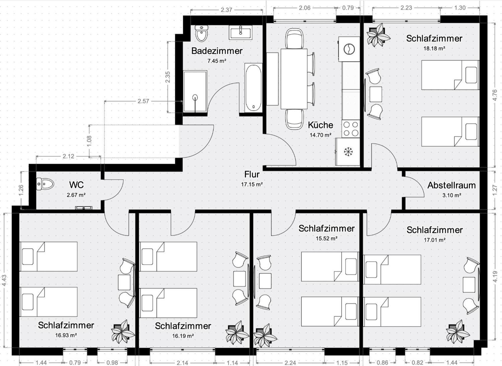 Larooms One - Familien- Und Gruppenunterkunft Halle  Exterior photo